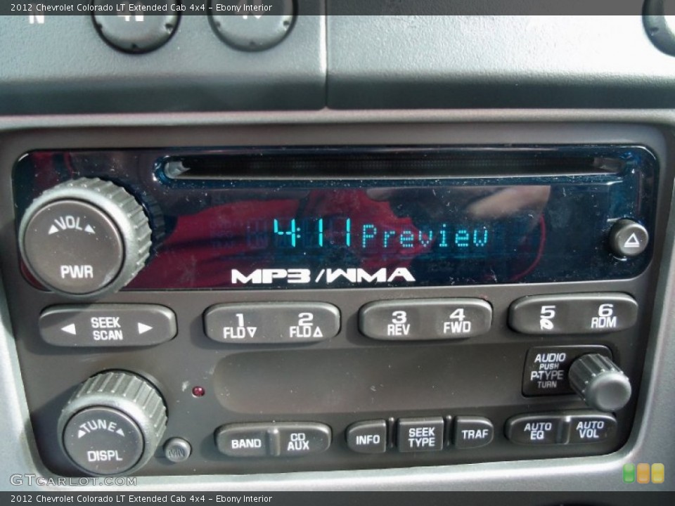 Ebony Interior Audio System for the 2012 Chevrolet Colorado LT Extended Cab 4x4 #63680781