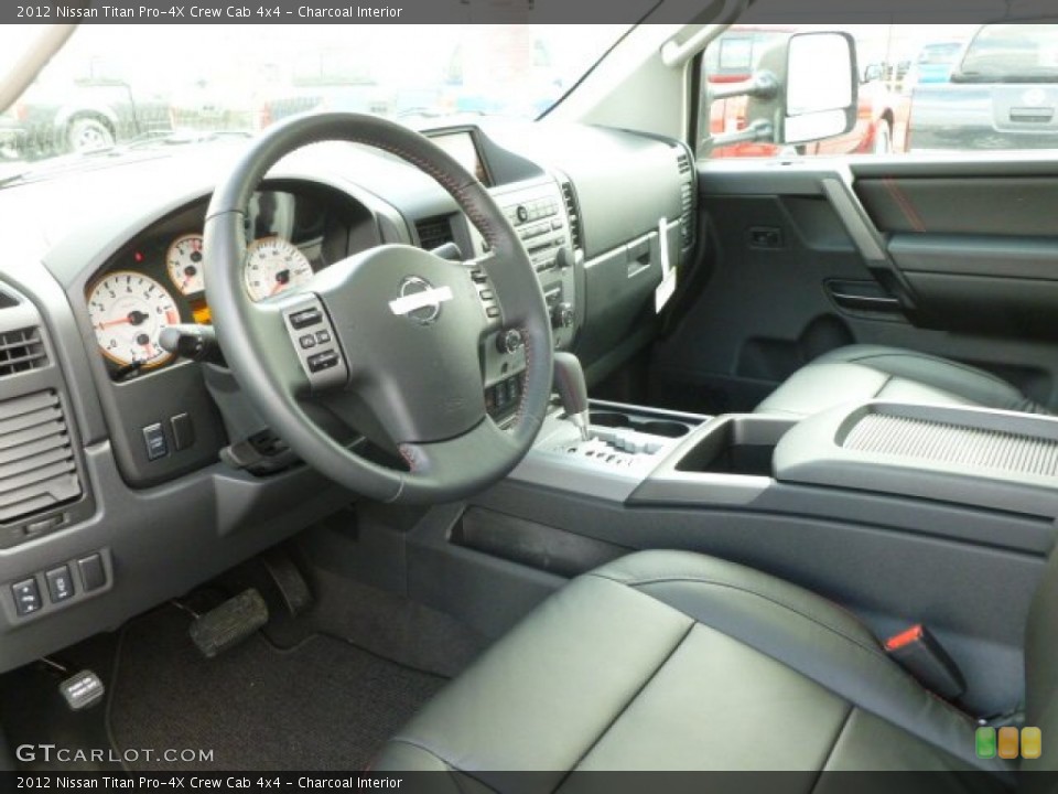 Charcoal Interior Photo for the 2012 Nissan Titan Pro-4X Crew Cab 4x4 #63681204