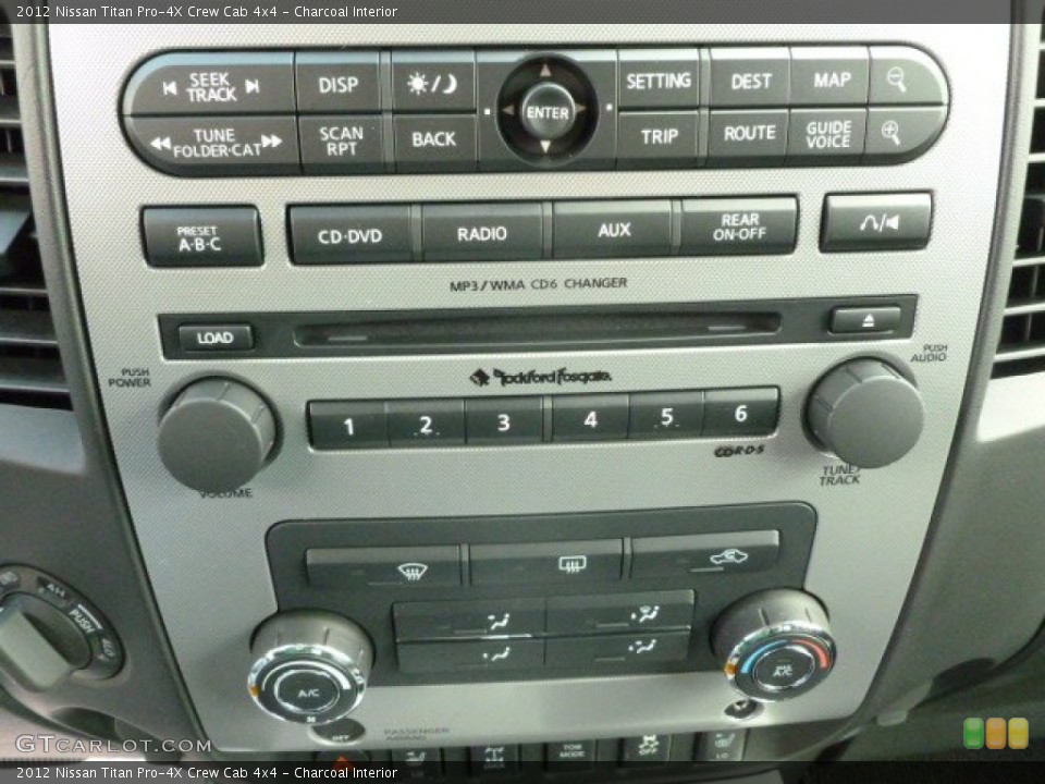 Charcoal Interior Controls for the 2012 Nissan Titan Pro-4X Crew Cab 4x4 #63681228