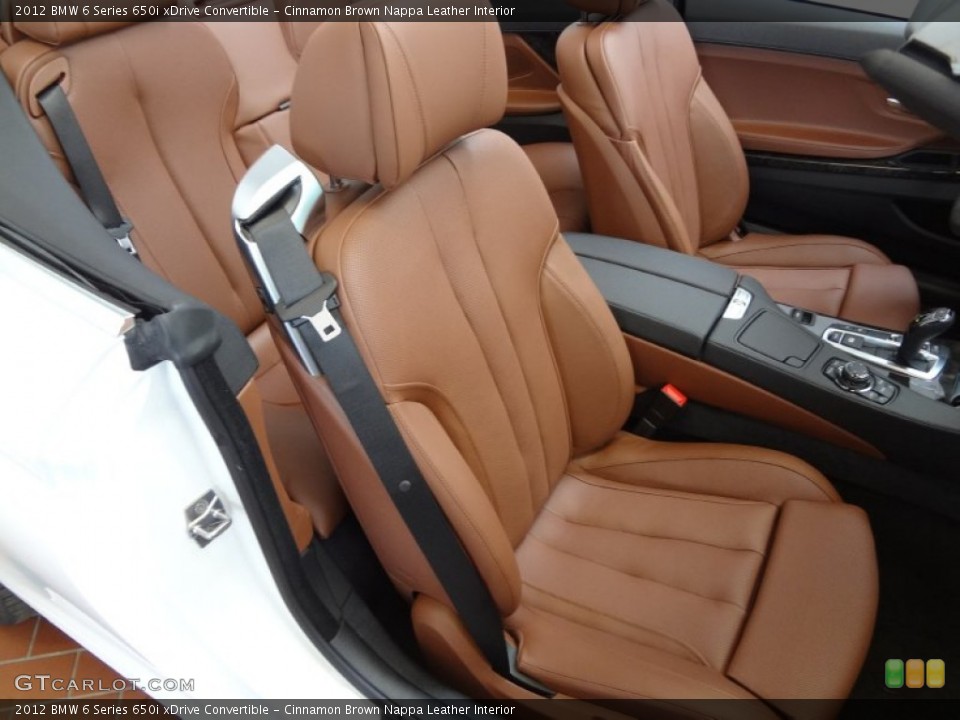 Cinnamon Brown Nappa Leather Interior Photo for the 2012 BMW 6 Series 650i xDrive Convertible #63682965
