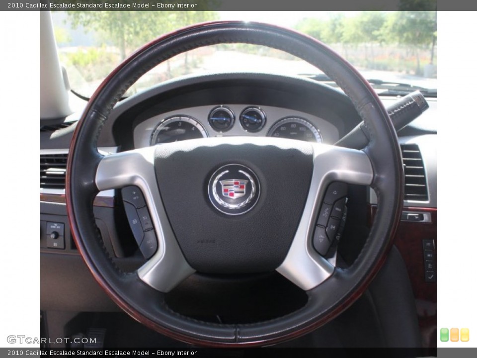 Ebony Interior Steering Wheel for the 2010 Cadillac Escalade  #63683433