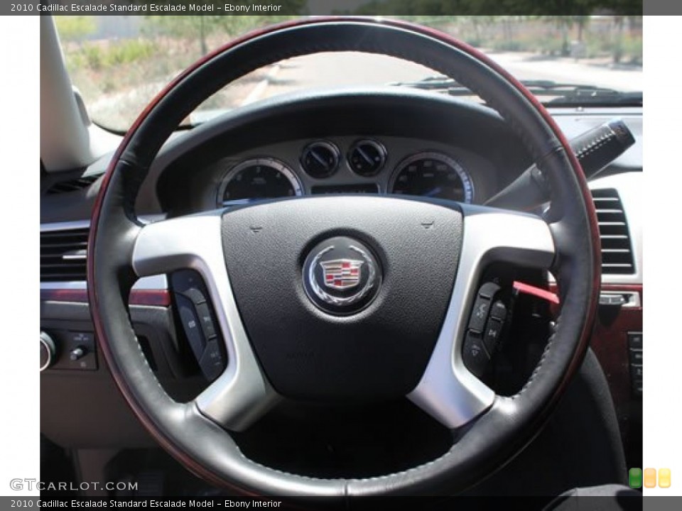 Ebony Interior Steering Wheel for the 2010 Cadillac Escalade  #63683874