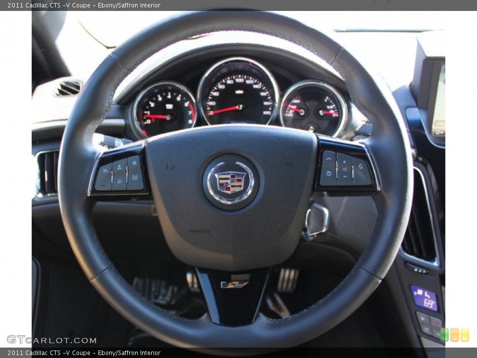 Ebony/Saffron Interior Steering Wheel for the 2011 Cadillac CTS -V Coupe #63684795