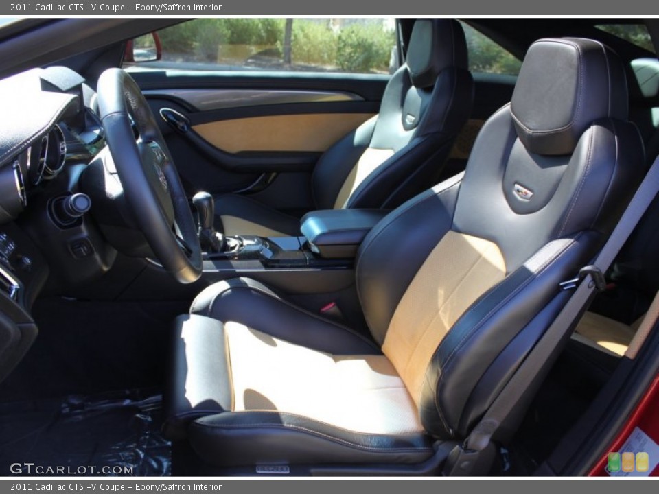 Ebony/Saffron Interior Front Seat for the 2011 Cadillac CTS -V Coupe #63684810