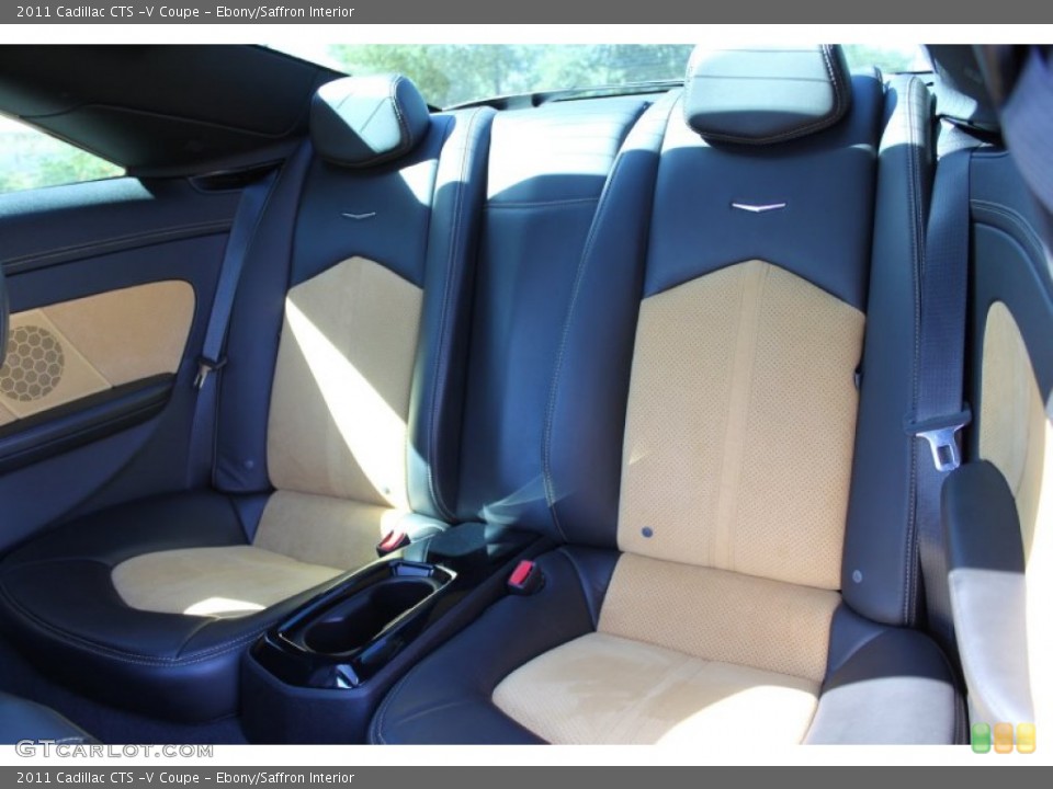 Ebony/Saffron Interior Rear Seat for the 2011 Cadillac CTS -V Coupe #63684828