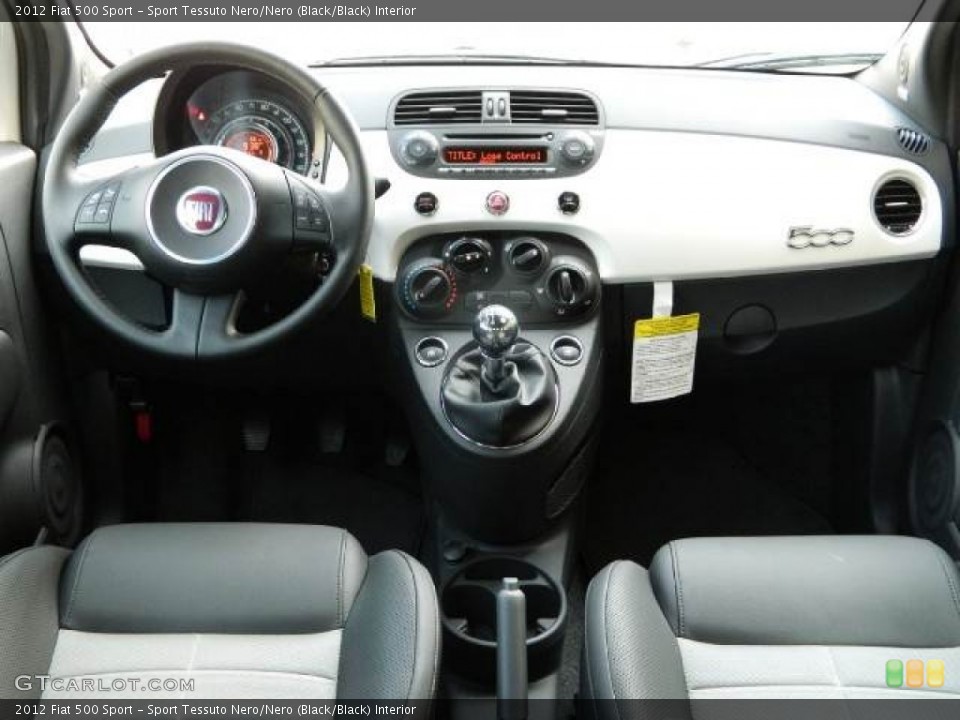 Sport Tessuto Nero/Nero (Black/Black) Interior Dashboard for the 2012 Fiat 500 Sport #63689229