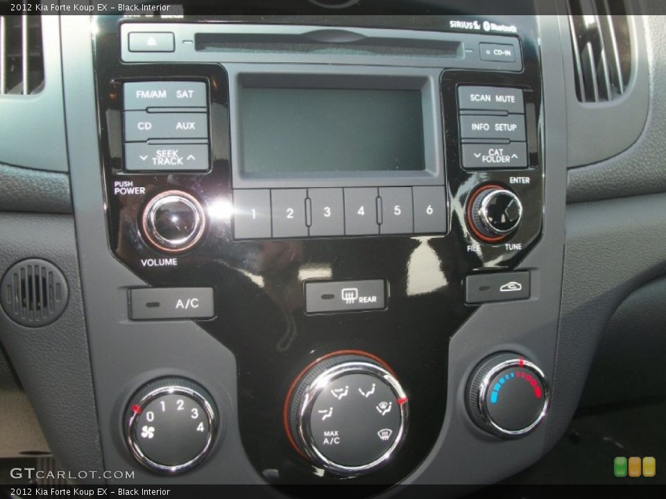 Black Interior Controls for the 2012 Kia Forte Koup EX #63689736