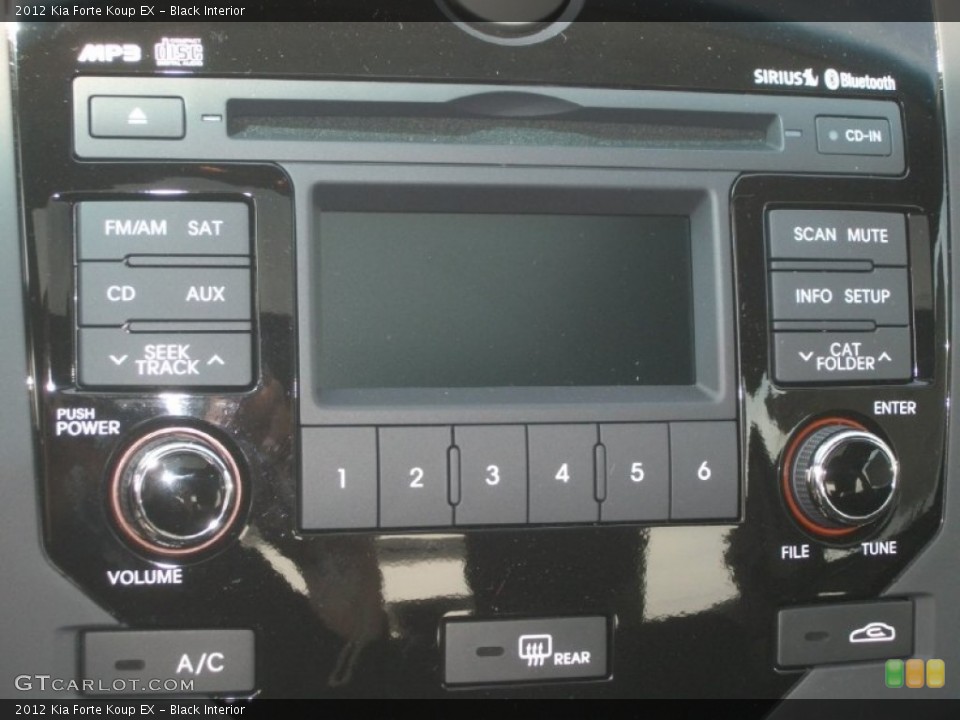 Black Interior Controls for the 2012 Kia Forte Koup EX #63689742