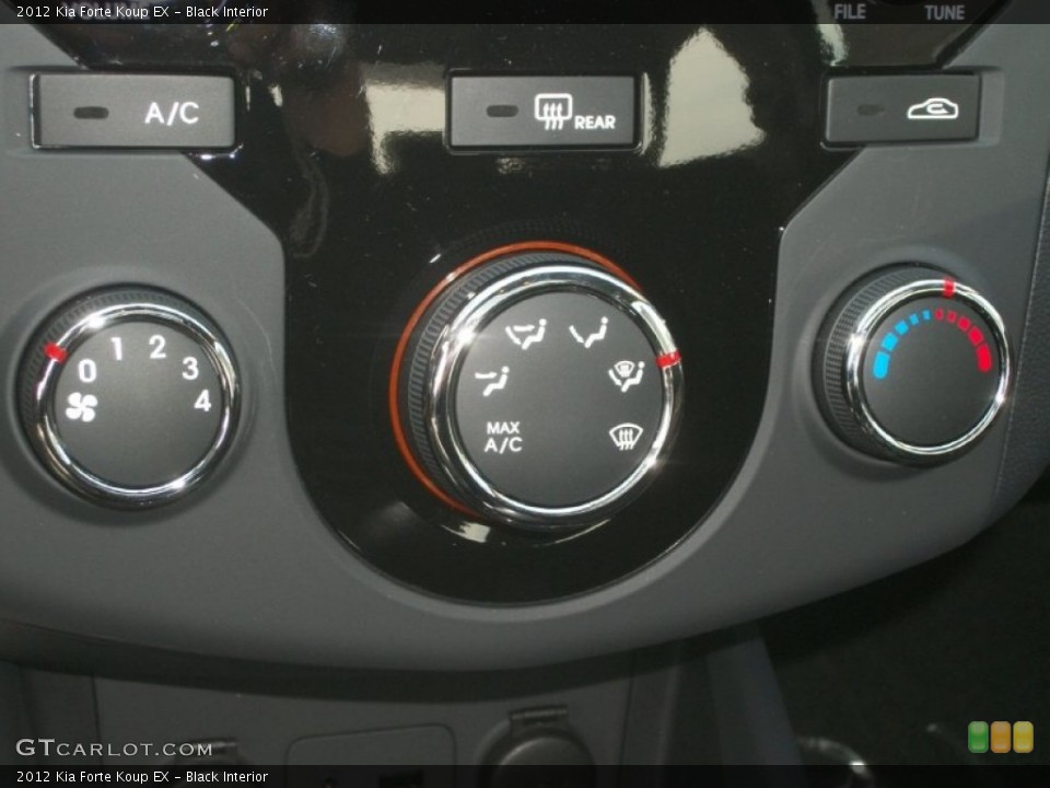 Black Interior Controls for the 2012 Kia Forte Koup EX #63689749