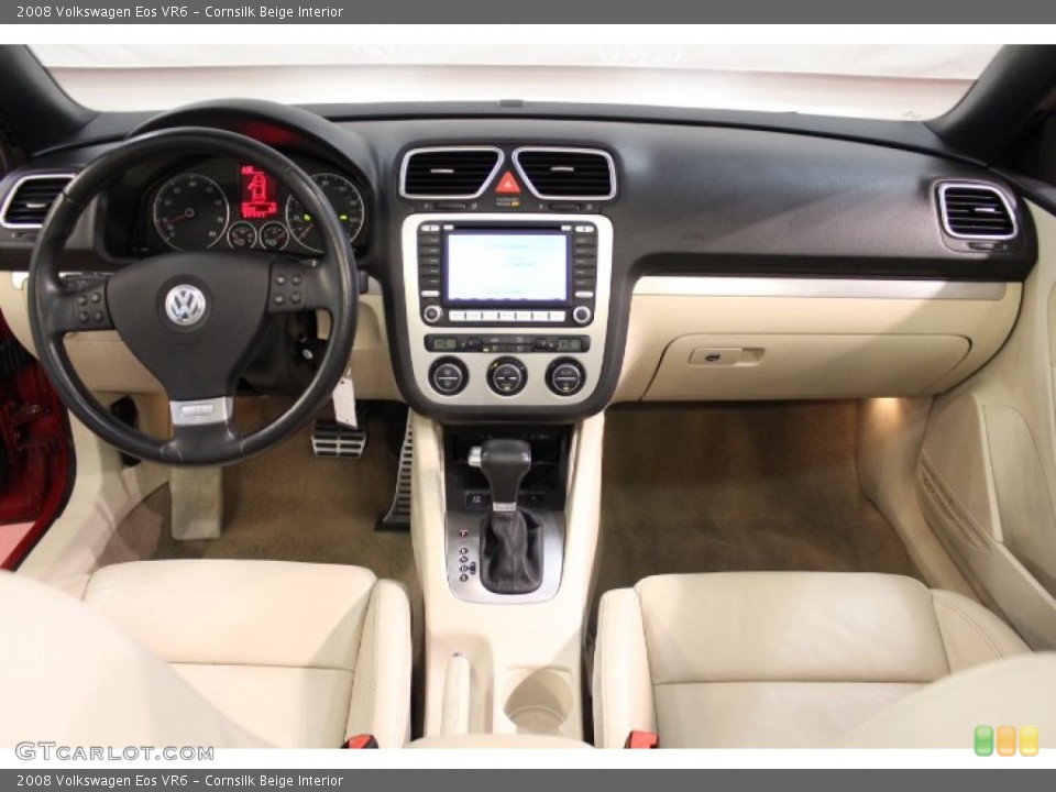 Cornsilk Beige Interior Dashboard for the 2008 Volkswagen Eos VR6 #63691386