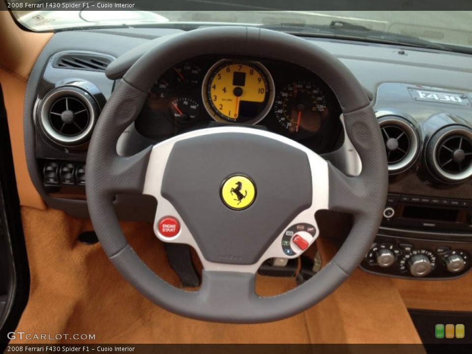 Cuoio Interior Steering Wheel for the 2008 Ferrari F430 Spider F1 #63692514