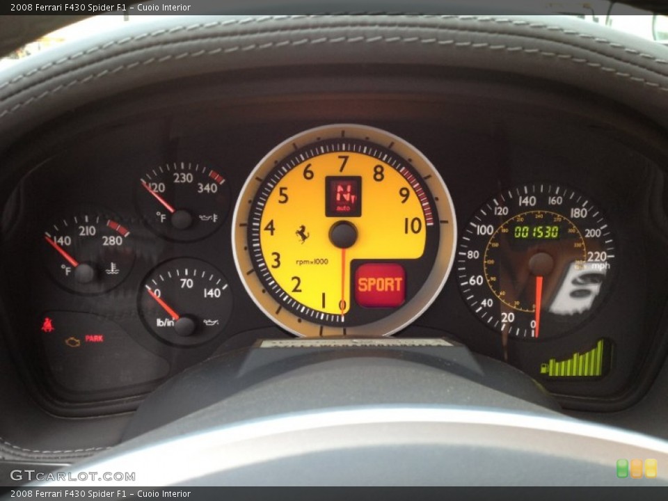 Cuoio Interior Gauges for the 2008 Ferrari F430 Spider F1 #63692538