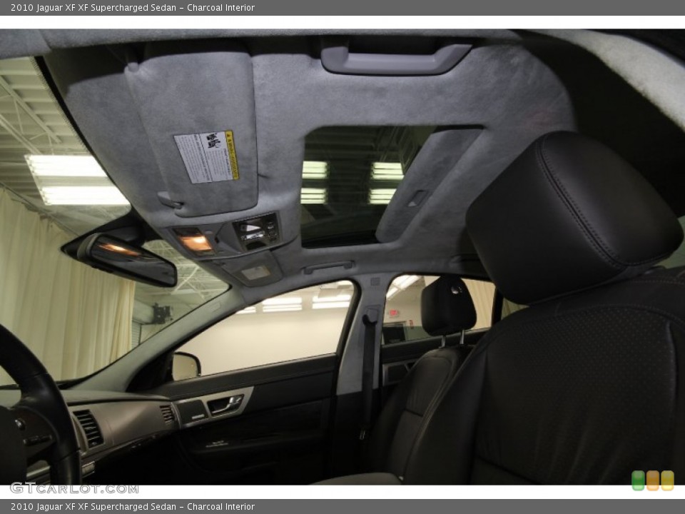 Charcoal Interior Sunroof for the 2010 Jaguar XF XF Supercharged Sedan #63697122