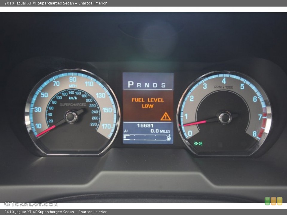 Charcoal Interior Gauges for the 2010 Jaguar XF XF Supercharged Sedan #63697287