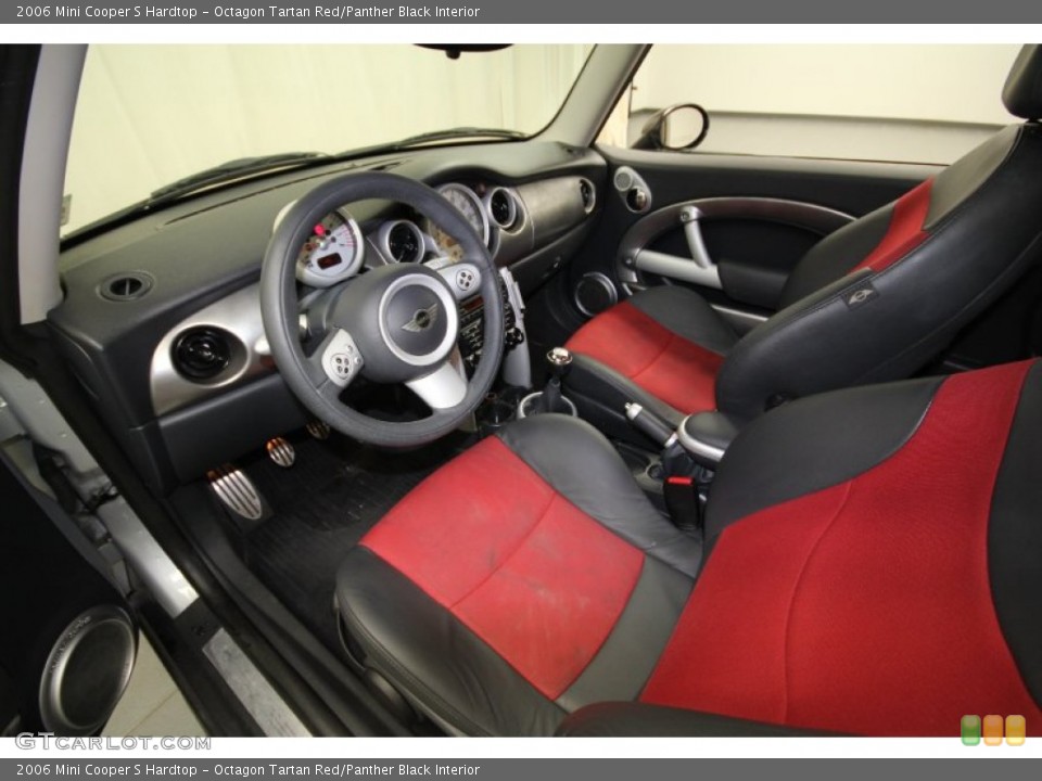 Octagon Tartan Red/Panther Black Interior Photo for the 2006 Mini Cooper S Hardtop #63698643