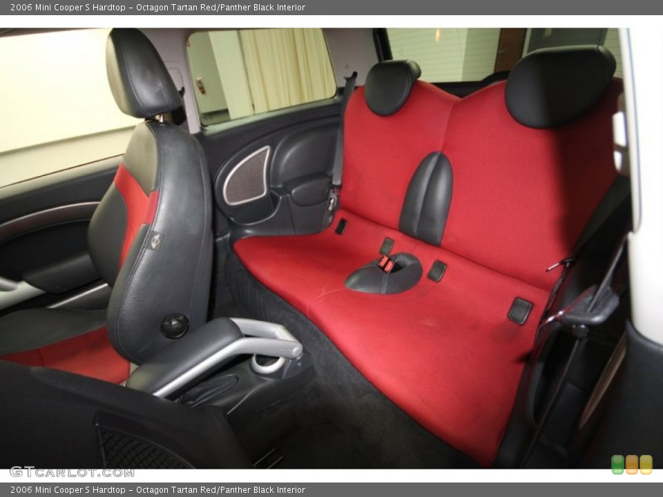 Octagon Tartan Red/Panther Black Interior Rear Seat for the 2006 Mini Cooper S Hardtop #63698655