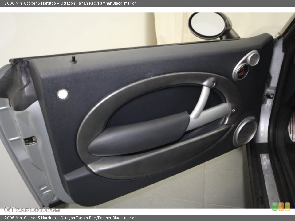 Octagon Tartan Red/Panther Black Interior Door Panel for the 2006 Mini Cooper S Hardtop #63698661