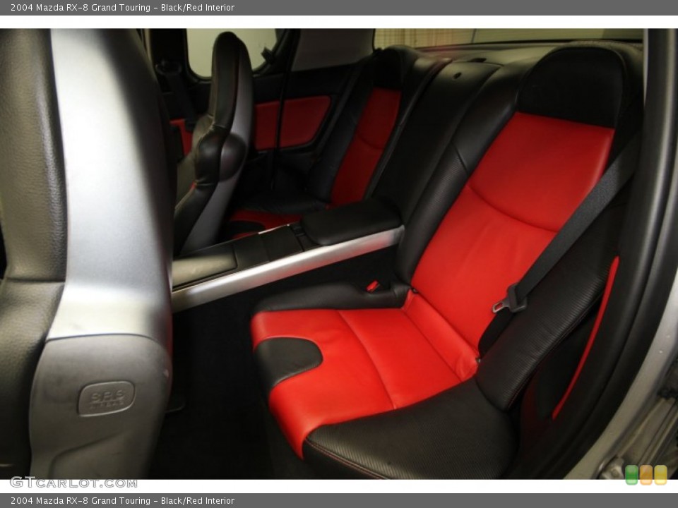 Black/Red Interior Rear Seat for the 2004 Mazda RX-8 Grand Touring #63699550