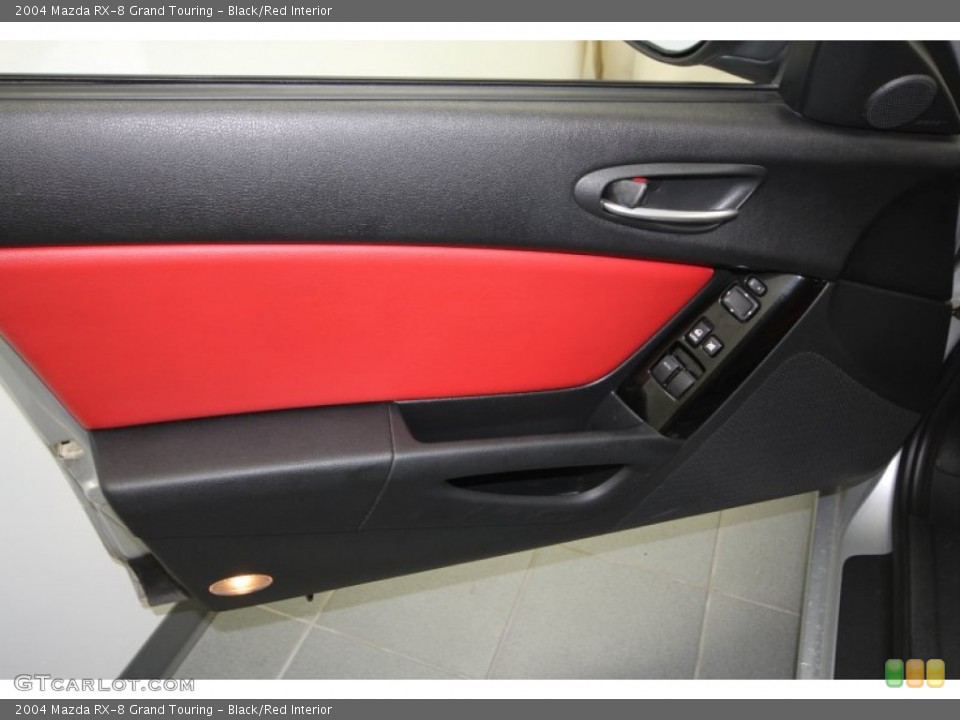 Black/Red Interior Door Panel for the 2004 Mazda RX-8 Grand Touring #63699555