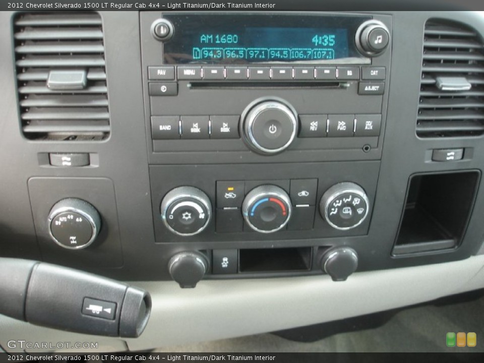 Light Titanium/Dark Titanium Interior Controls for the 2012 Chevrolet Silverado 1500 LT Regular Cab 4x4 #63699606