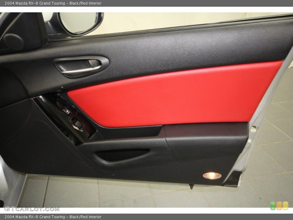 Black/Red Interior Door Panel for the 2004 Mazda RX-8 Grand Touring #63699741