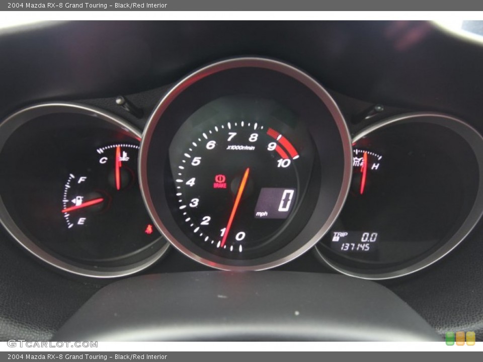 Black/Red Interior Gauges for the 2004 Mazda RX-8 Grand Touring #63699787