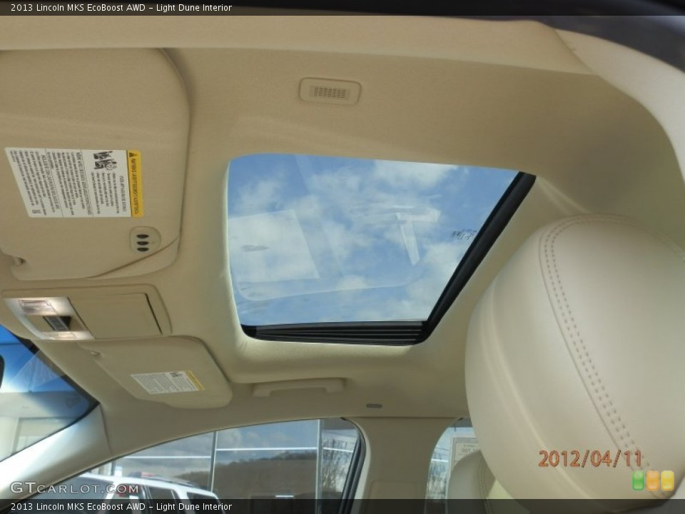 Light Dune Interior Sunroof for the 2013 Lincoln MKS EcoBoost AWD #63703226
