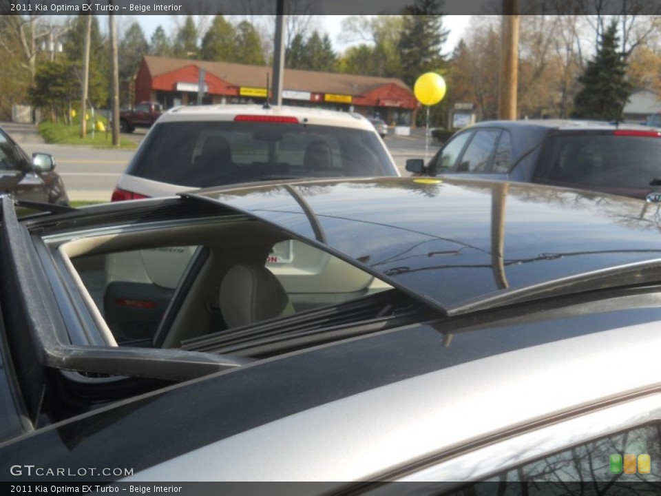 Beige Interior Sunroof for the 2011 Kia Optima EX Turbo #63706271