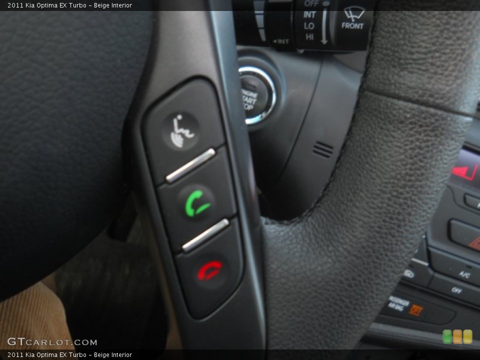 Beige Interior Controls for the 2011 Kia Optima EX Turbo #63706313