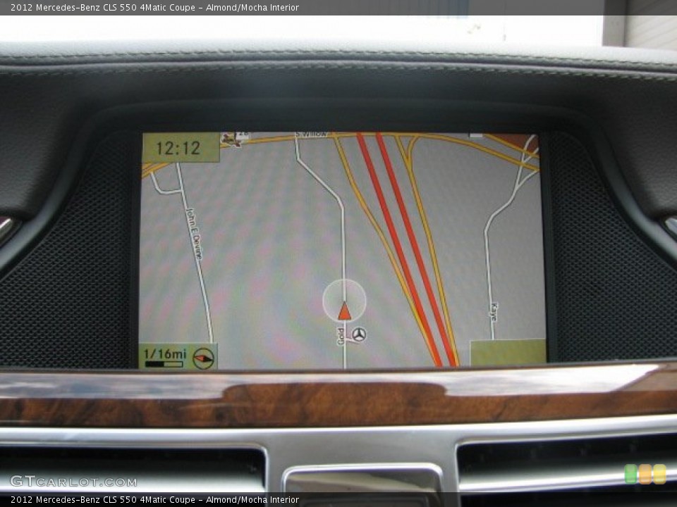 Almond/Mocha Interior Navigation for the 2012 Mercedes-Benz CLS 550 4Matic Coupe #63708860