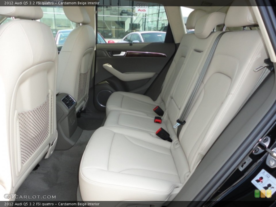 Cardamom Beige Interior Rear Seat for the 2012 Audi Q5 3.2 FSI quattro #63710009
