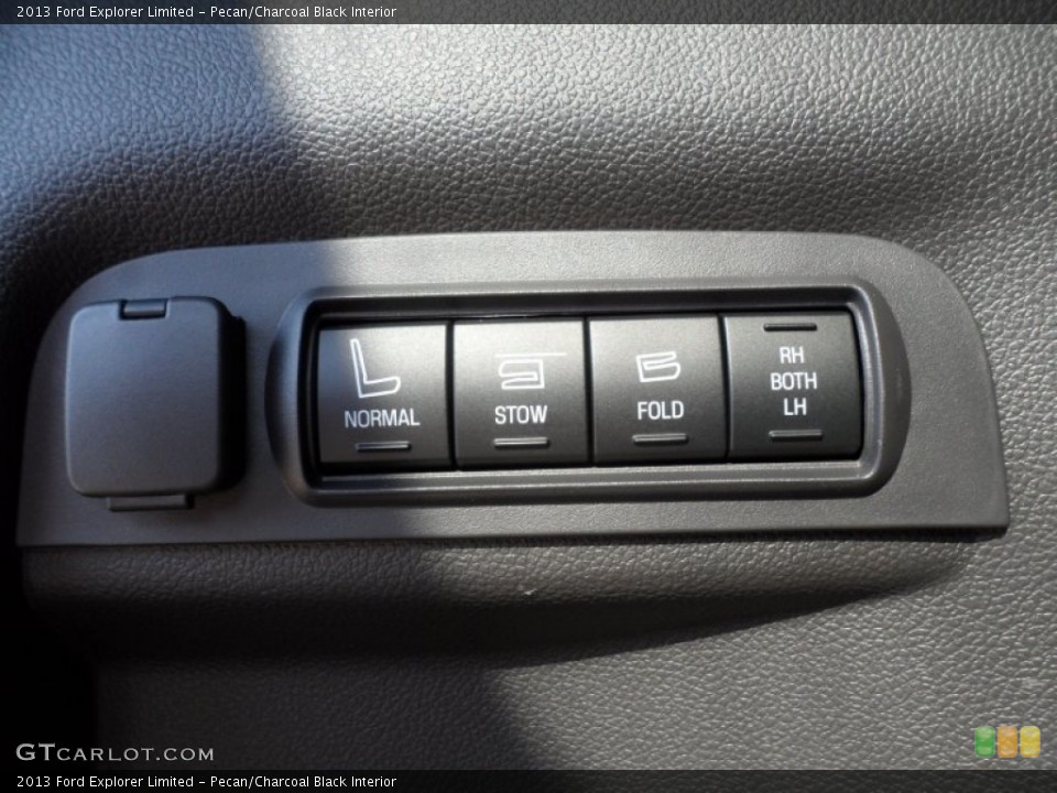 Pecan/Charcoal Black Interior Controls for the 2013 Ford Explorer Limited #63713986