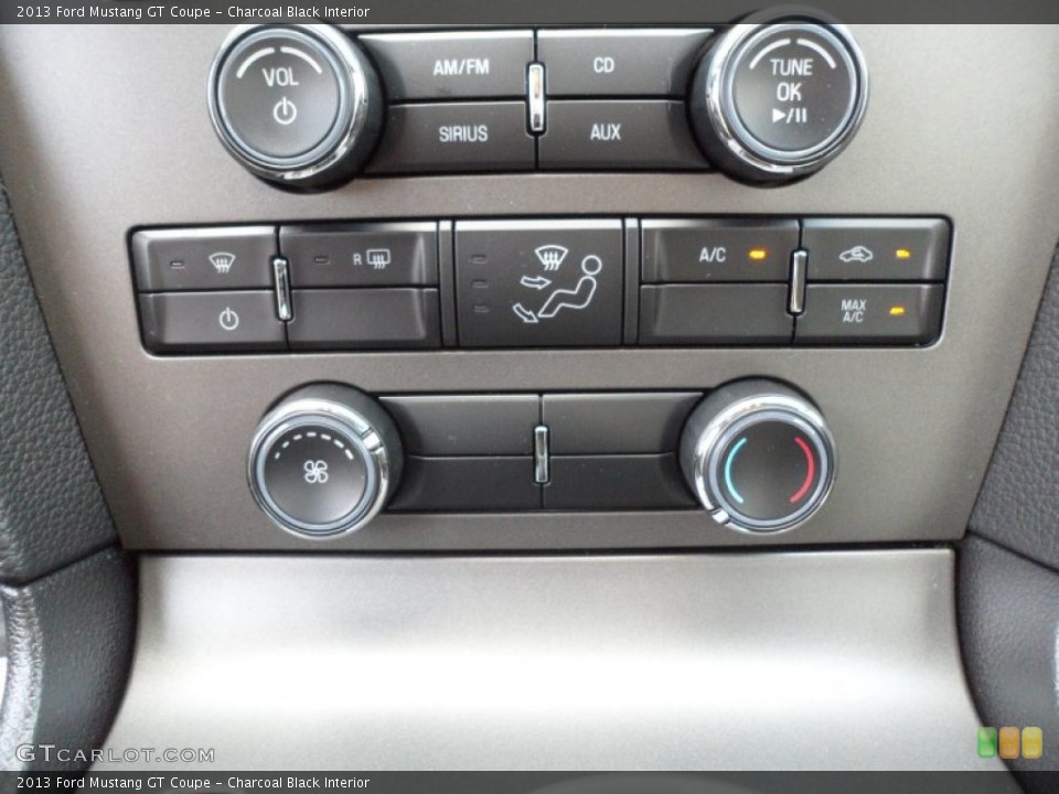 Charcoal Black Interior Controls for the 2013 Ford Mustang GT Coupe #63714559