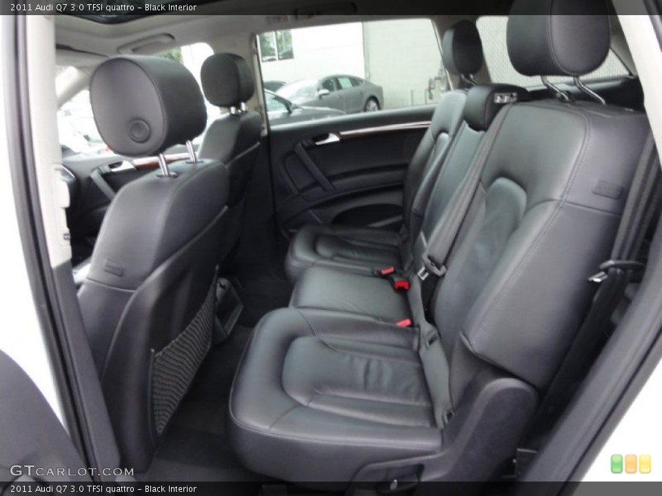 Black Interior Rear Seat for the 2011 Audi Q7 3.0 TFSI quattro #63716578