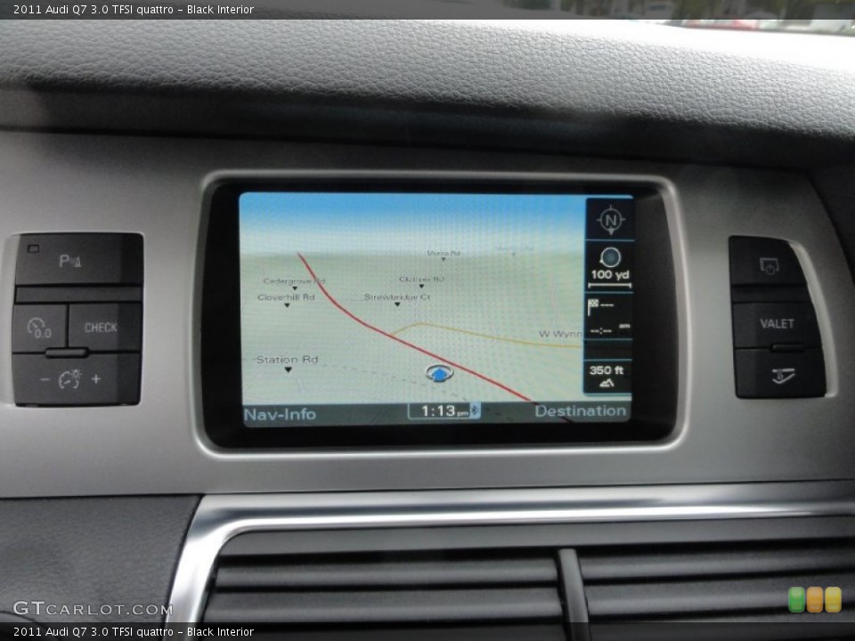 Black Interior Navigation for the 2011 Audi Q7 3.0 TFSI quattro #63716638