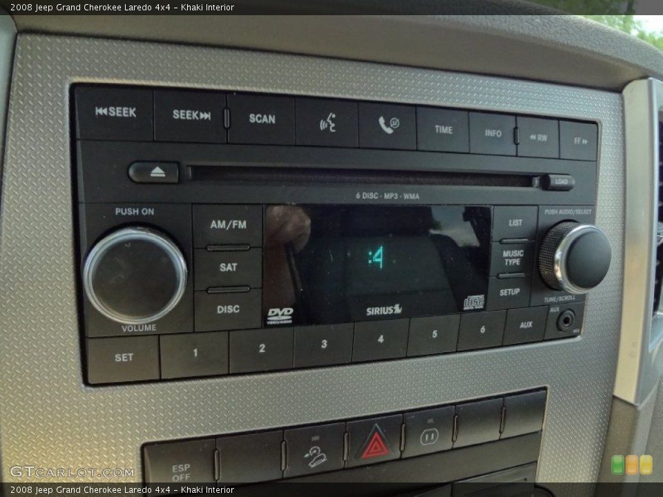 Khaki Interior Audio System for the 2008 Jeep Grand Cherokee Laredo 4x4 #63719954