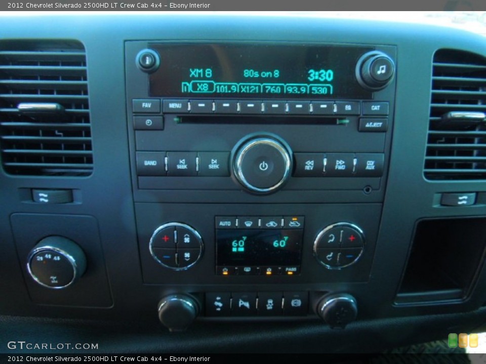 Ebony Interior Controls for the 2012 Chevrolet Silverado 2500HD LT Crew Cab 4x4 #63725658