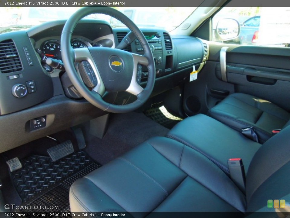 Ebony Interior Prime Interior for the 2012 Chevrolet Silverado 2500HD LT Crew Cab 4x4 #63725784