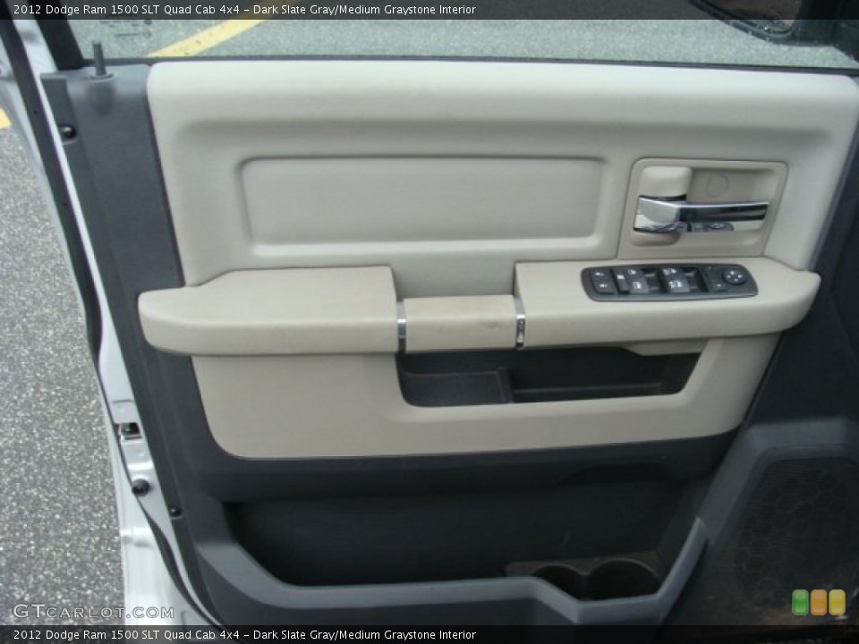 Dark Slate Gray/Medium Graystone Interior Door Panel for the 2012 Dodge Ram 1500 SLT Quad Cab 4x4 #63731065