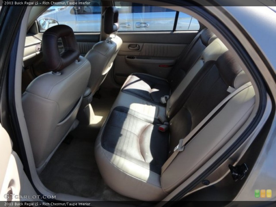 Rich Chestnut/Taupe Interior Rear Seat for the 2003 Buick Regal LS #63731092