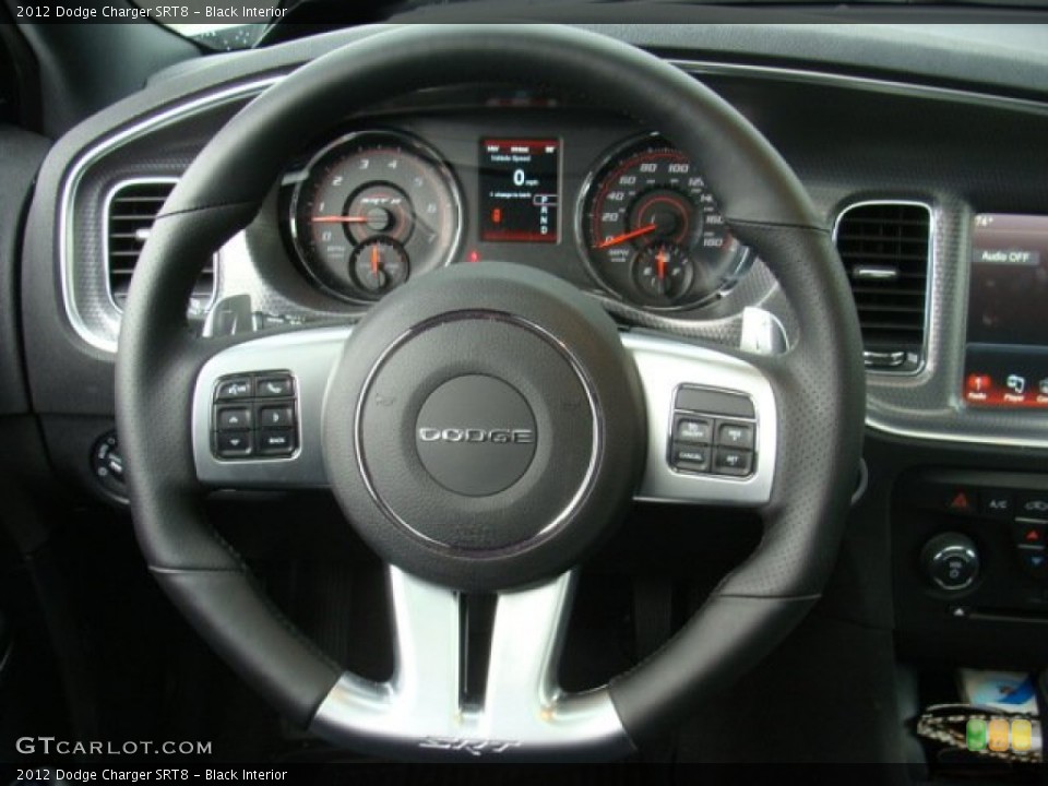 Black Interior Steering Wheel for the 2012 Dodge Charger SRT8 #63731226