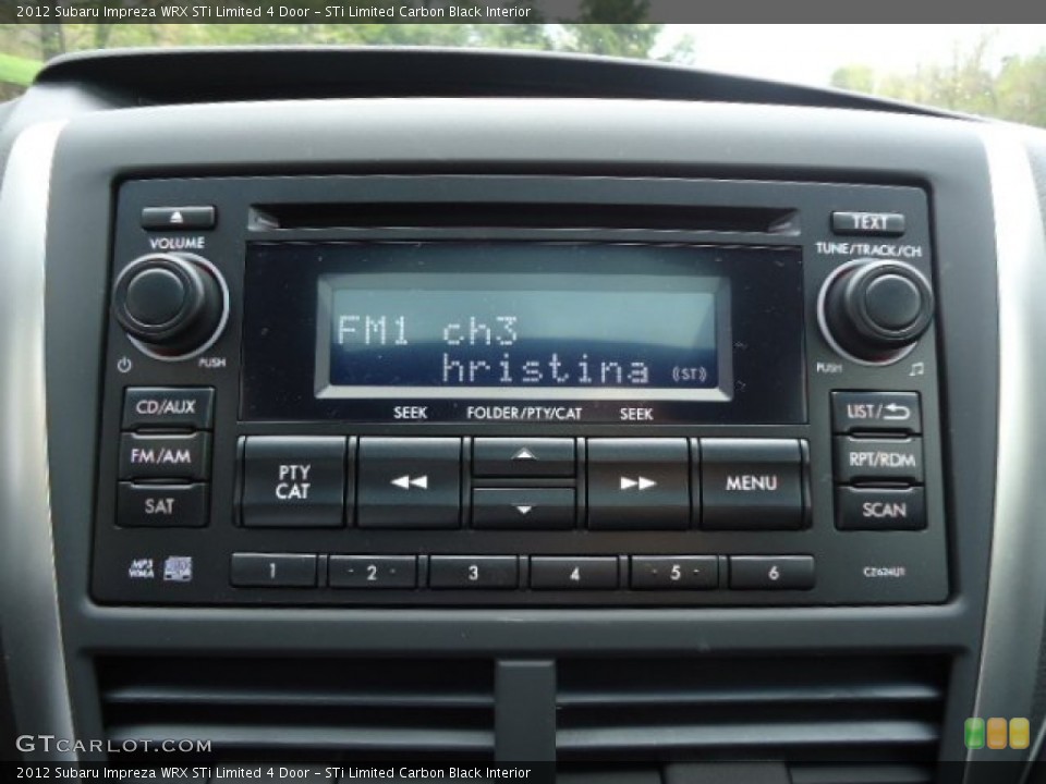STi Limited Carbon Black Interior Audio System for the 2012 Subaru Impreza WRX STi Limited 4 Door #63731481