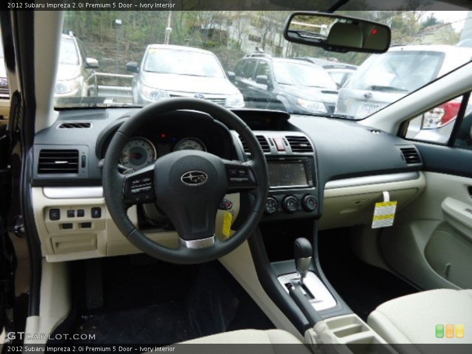 Ivory Interior Dashboard for the 2012 Subaru Impreza 2.0i Premium 5 Door #63731973