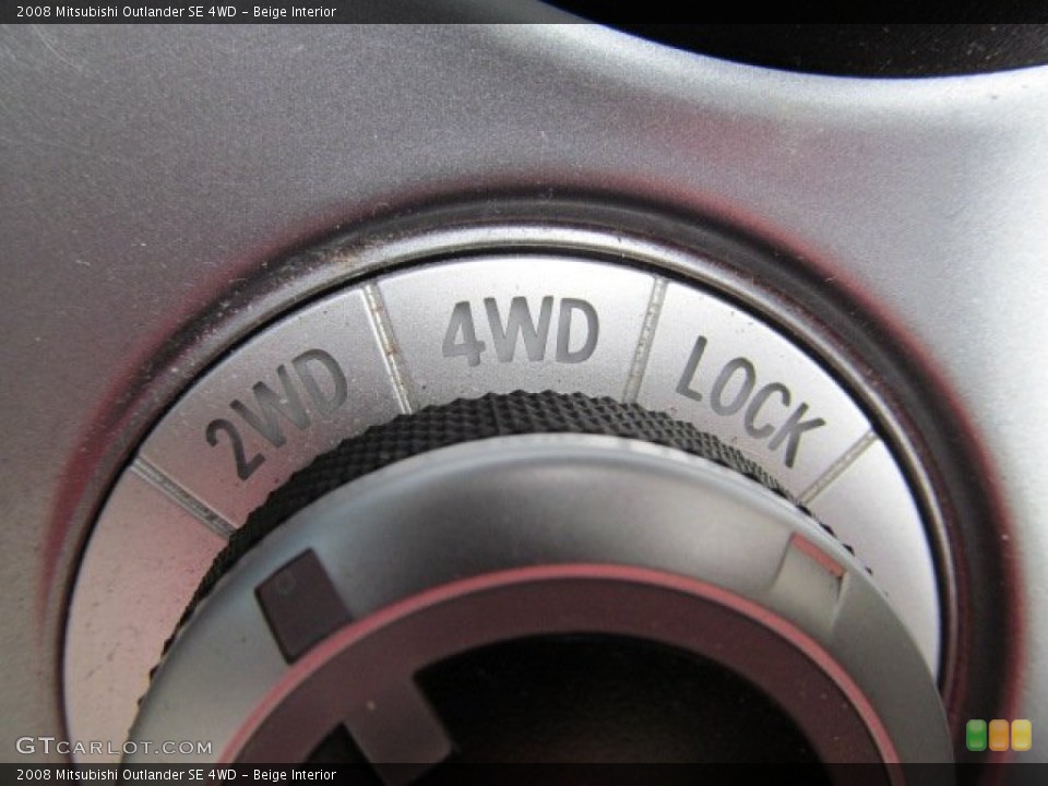 Beige Interior Controls for the 2008 Mitsubishi Outlander SE 4WD #63734543