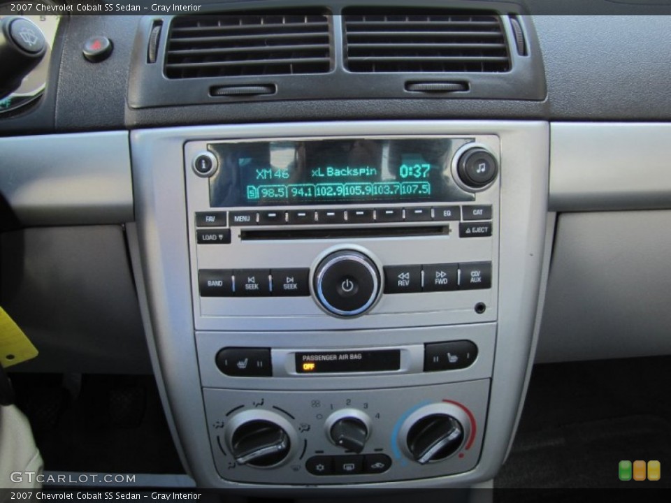 Gray Interior Controls for the 2007 Chevrolet Cobalt SS Sedan #63735708