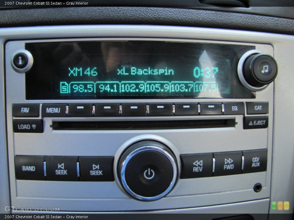 Gray Interior Audio System for the 2007 Chevrolet Cobalt SS Sedan #63735722