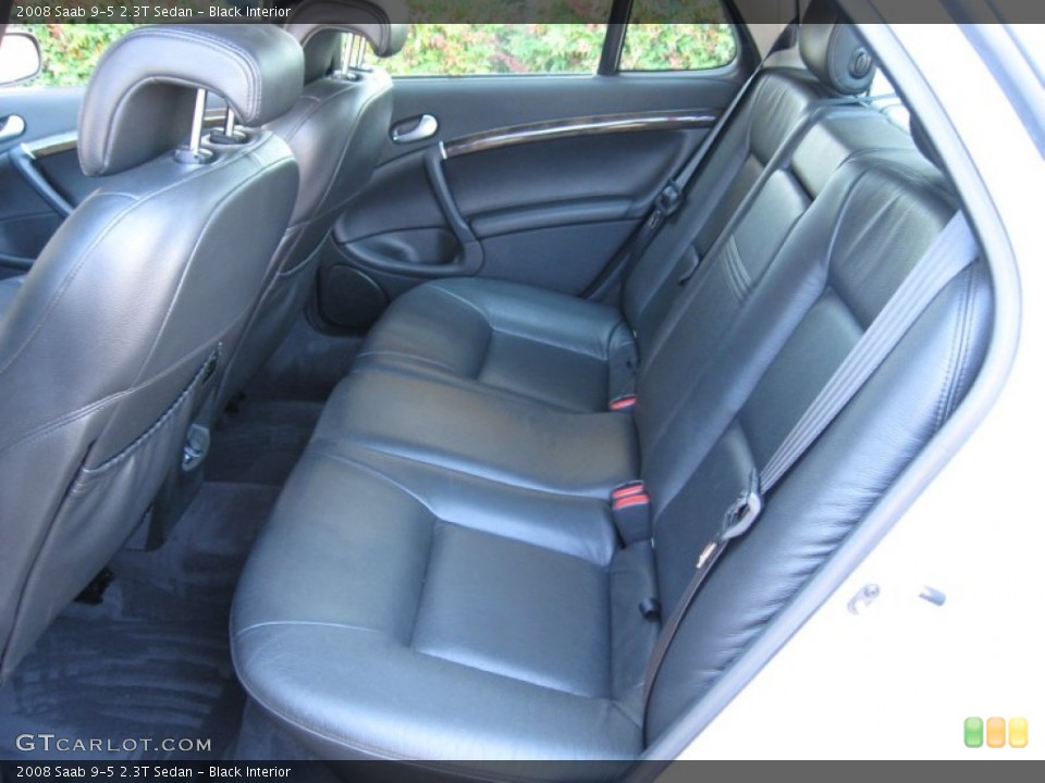 Black Interior Rear Seat for the 2008 Saab 9-5 2.3T Sedan #63736587