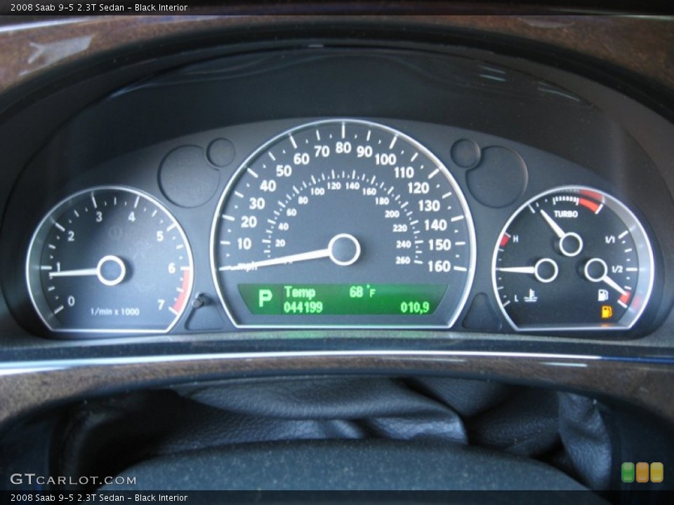Black Interior Gauges for the 2008 Saab 9-5 2.3T Sedan #63736686