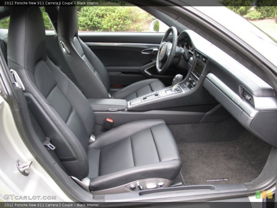 Black Interior Front Seat for the 2012 Porsche New 911 Carrera S Coupe #63741693
