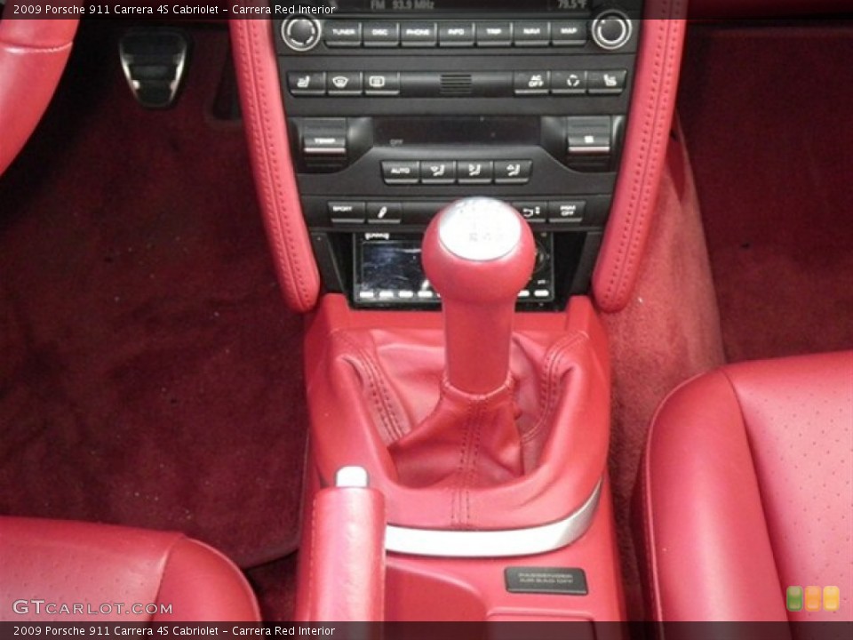 Carrera Red Interior Transmission for the 2009 Porsche 911 Carrera 4S Cabriolet #63750537